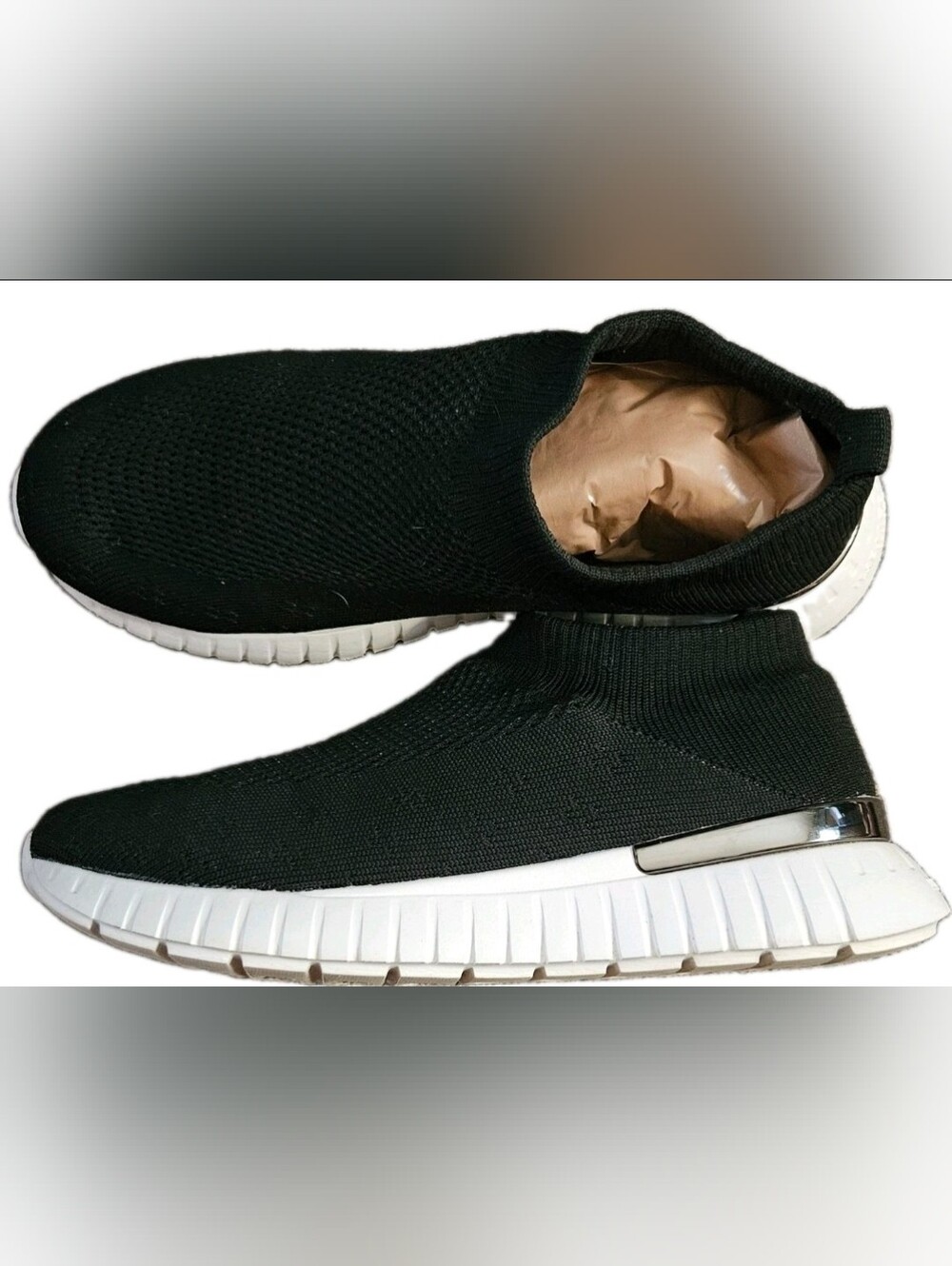Ilse Jacobsen Black Tulip 4070 Knit Slip-On Sneakers Size 41 US 10.5 11 EUC